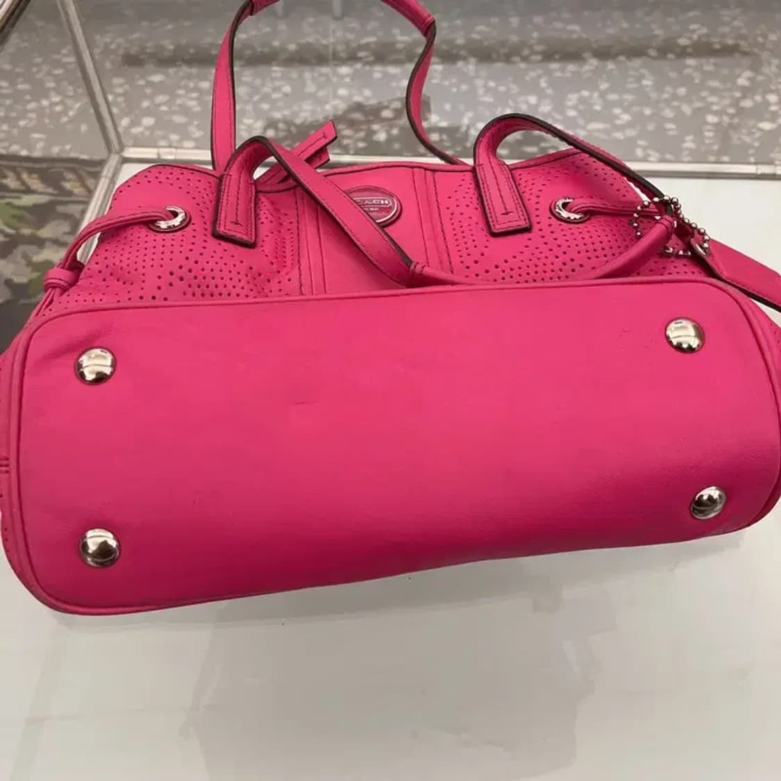 코치 빈티지 핑크 숄더백 토트백 C06335 상품이미지5