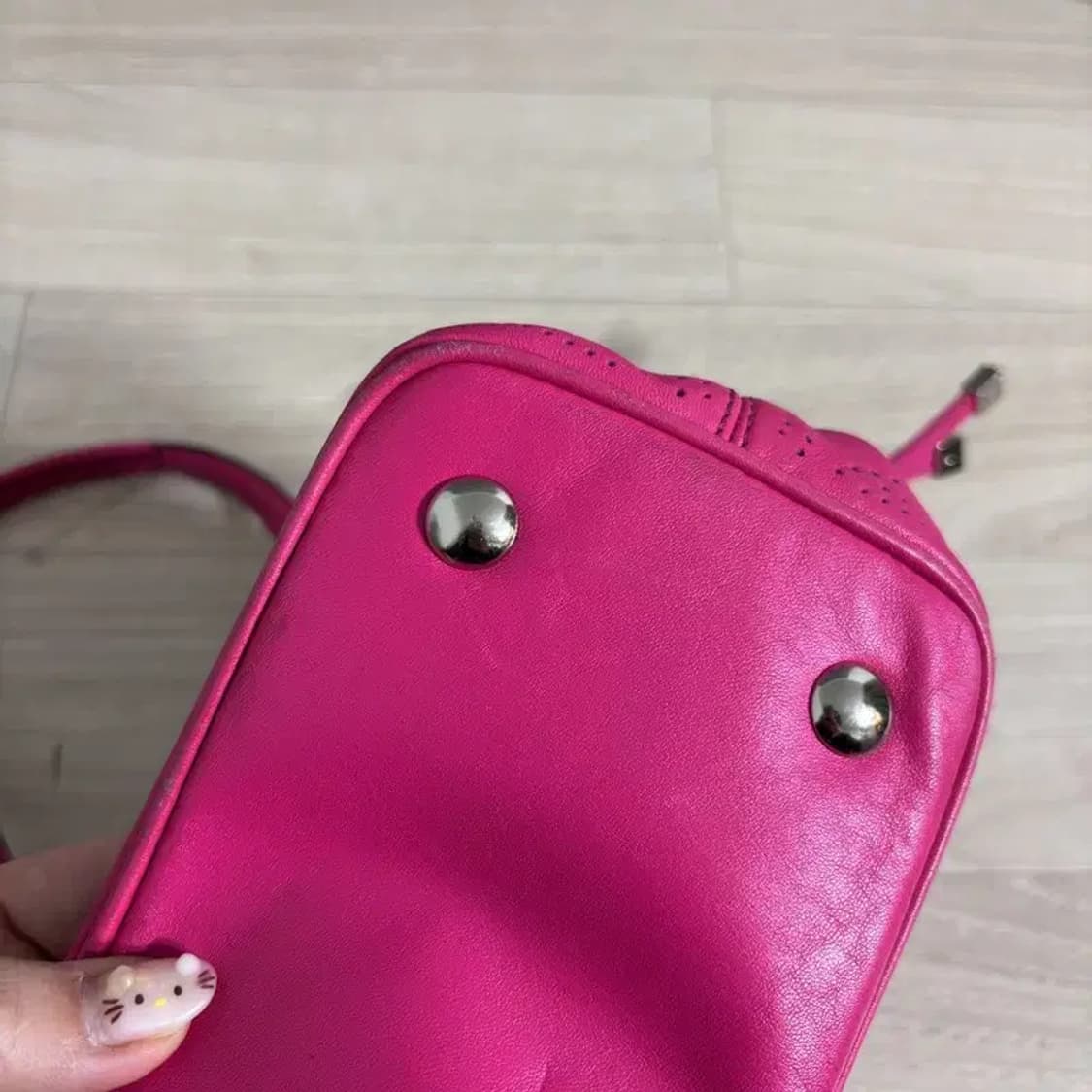 코치 빈티지 핑크 숄더백 토트백 C06335 상품이미지8