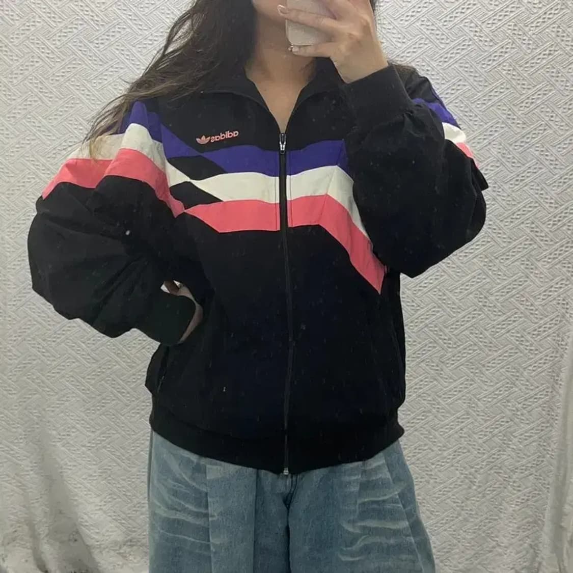 아디다스 올드스쿨 가오리핏 윈드브레이커 바람막이 105 C06319 상품이미지1