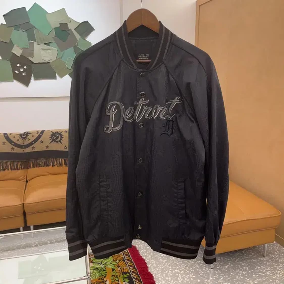 MLB 티트로이트 해골 오버핏 바시티 스타디움 자켓 105 C06330 상품이미지2