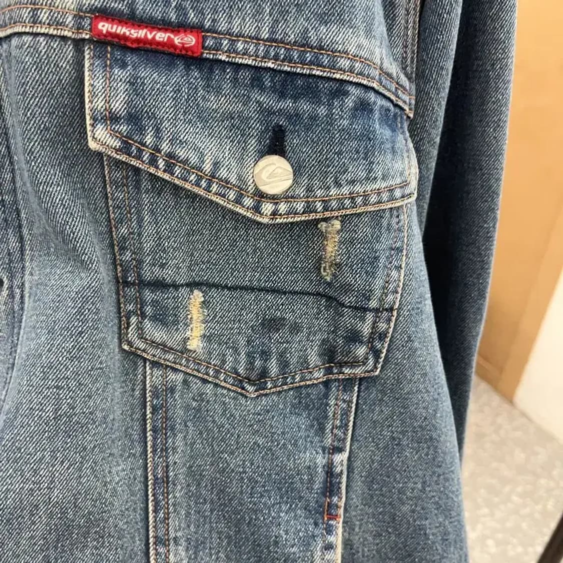 퀵실버 올드스쿨 투포켓 데님 청자켓 105 C06331 상품이미지6