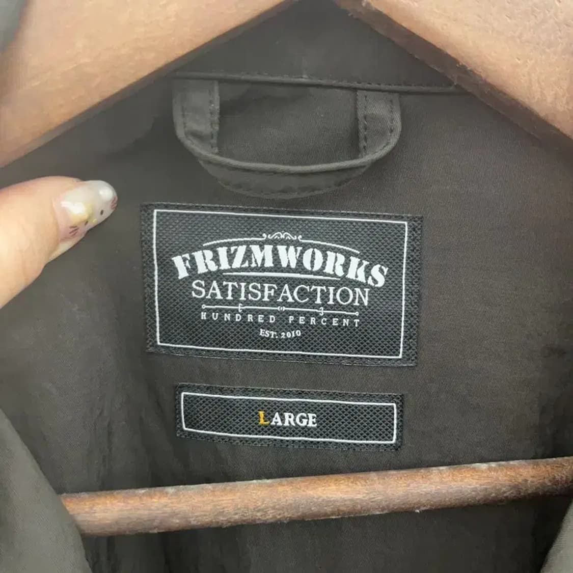 프리즘웍스 브라운 오버핏 바람막이 자켓 105 C06332 상품이미지4