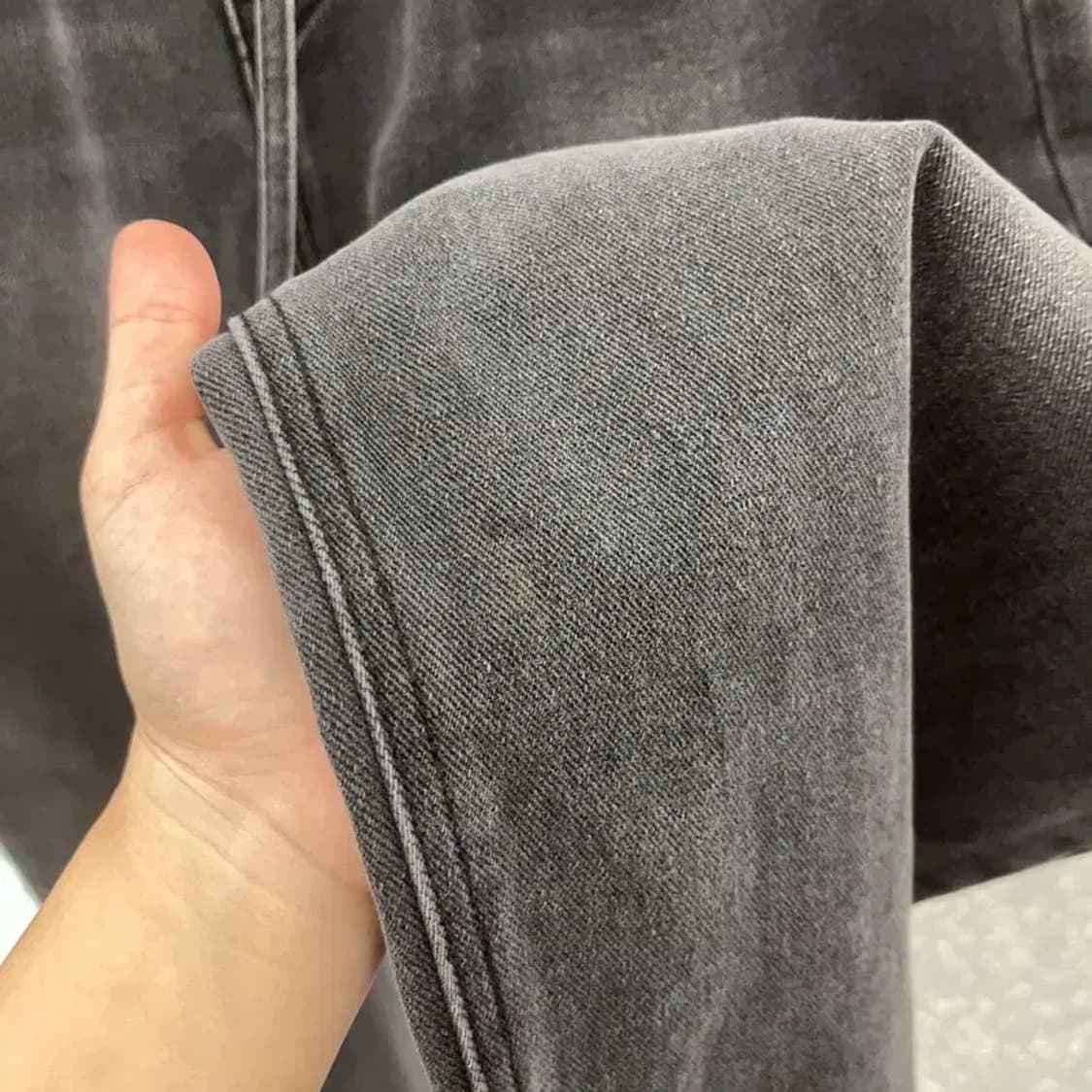 리 LEE 올드스쿨 벨티드 와이드핏 그레이진 청바지 C06339 상품이미지6