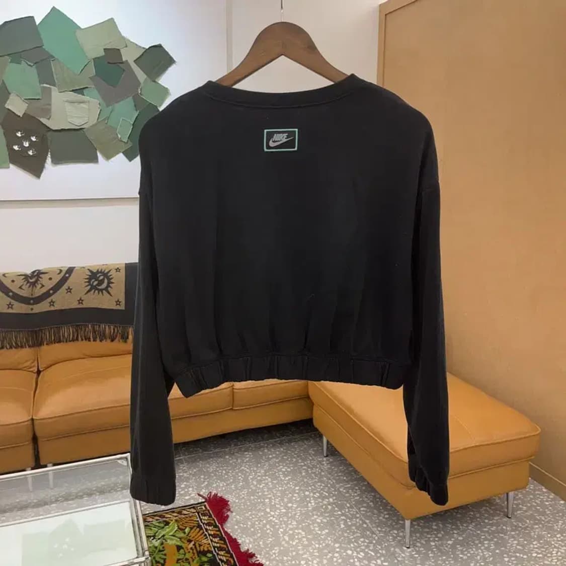 나이키 빅로고 크롭 약기모 스웻셔츠 맨투맨 100 C06345 상품이미지2