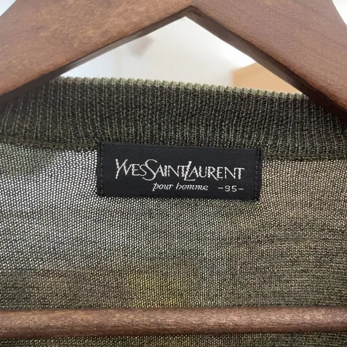 입생로랑 YSL 정품 울100 니트 가디건 95 C06348 상품이미지3