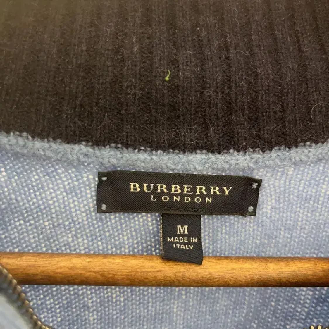 버버리 램스울 오버핏 반집업 니트 스웨터 95 C06360 상품이미지4