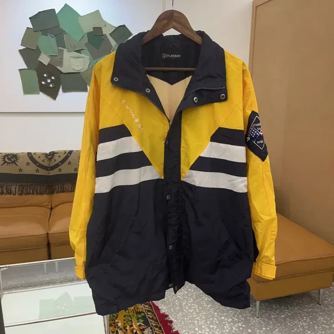 플레이보이 90s 올드스쿨 오버핏 윈드러너 바람막이 110 C06362 상품이미지2