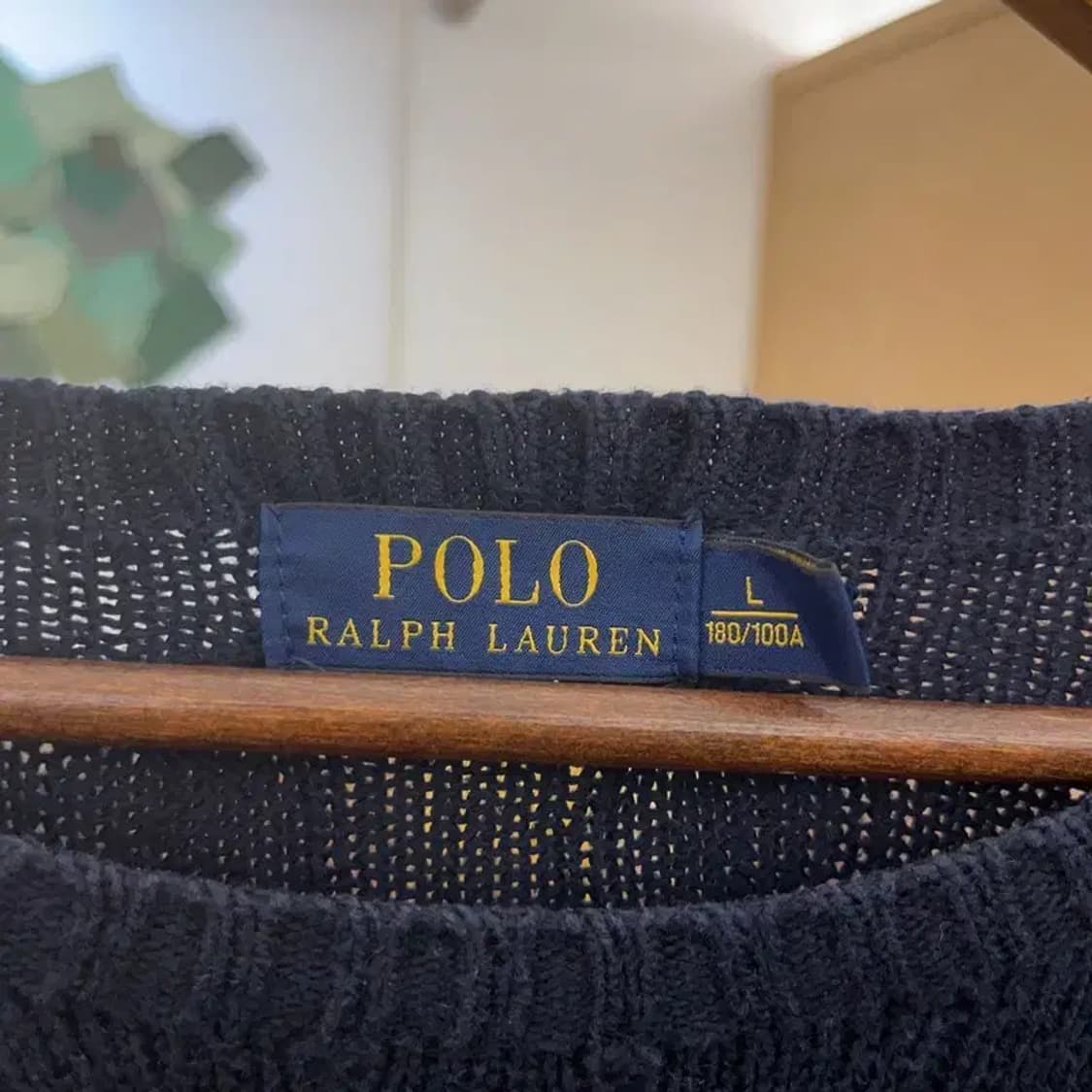 폴로 랄프로렌 자수로고 꽈배기 코튼 니트 스웨터 100 C06376 상품이미지5