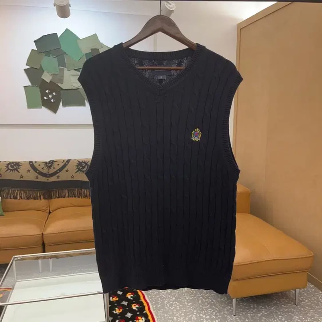 디스이즈네버댓 꽈배기 코튼 니트 조끼 베스트 95 C06386 상품이미지3