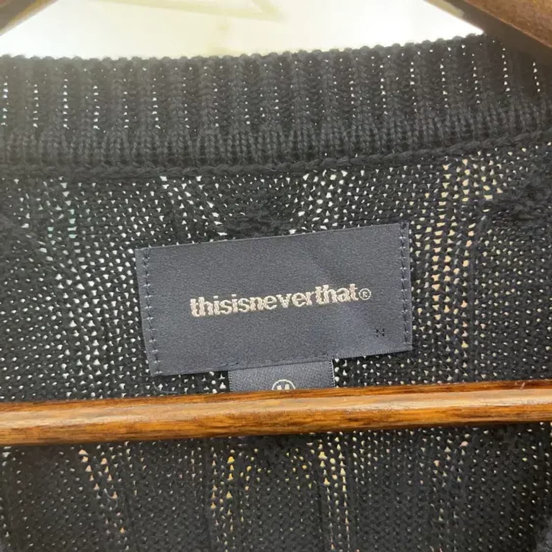 디스이즈네버댓 꽈배기 코튼 니트 조끼 베스트 95 C06386 상품이미지5