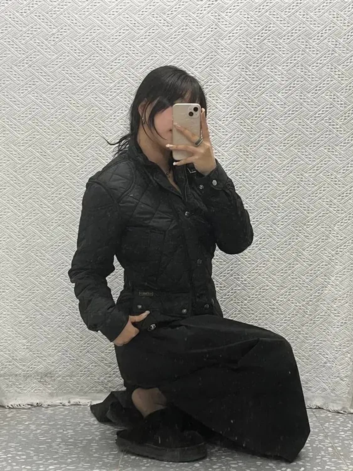 폴로 랄프로렌 코듀로이 카라 누빔 퀄팅 패딩 자켓 85 C06390 상품이미지1