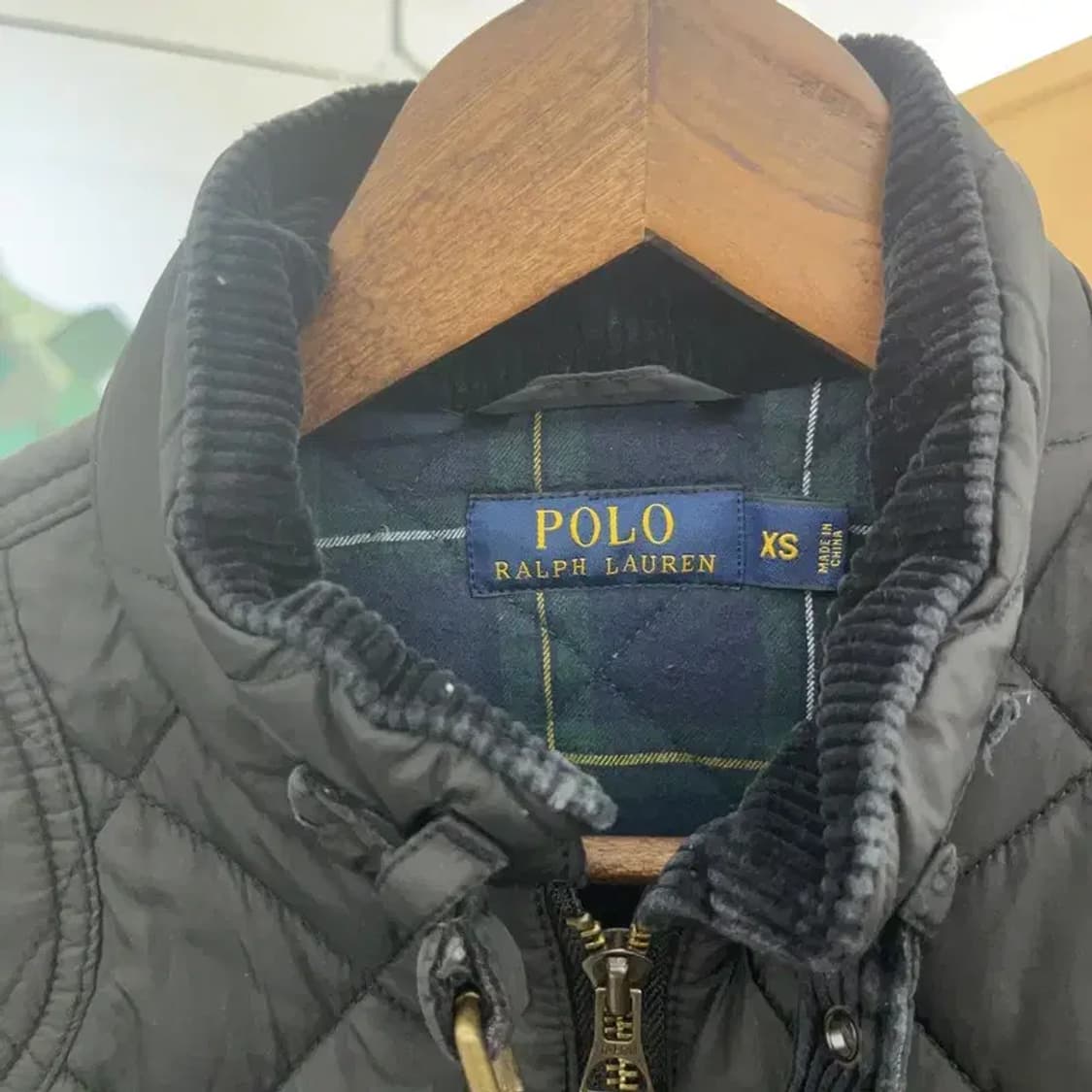 폴로 랄프로렌 코듀로이 카라 누빔 퀄팅 패딩 자켓 85 C06390 상품이미지5