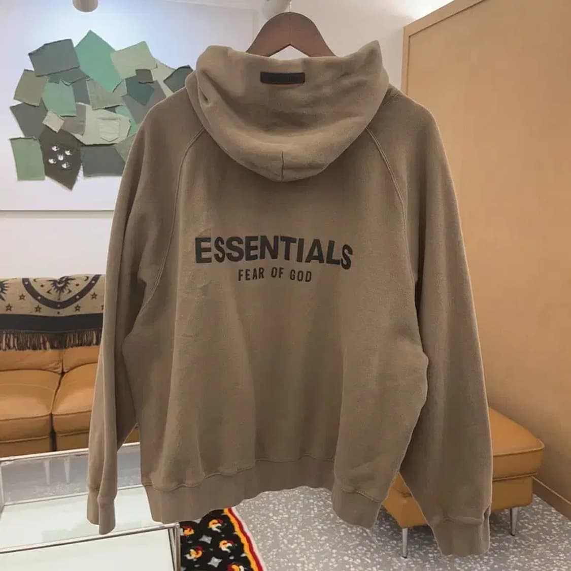 피어오브갓 에센셜 백로고 오버핏 기모 후드티 100 C06394 상품이미지4