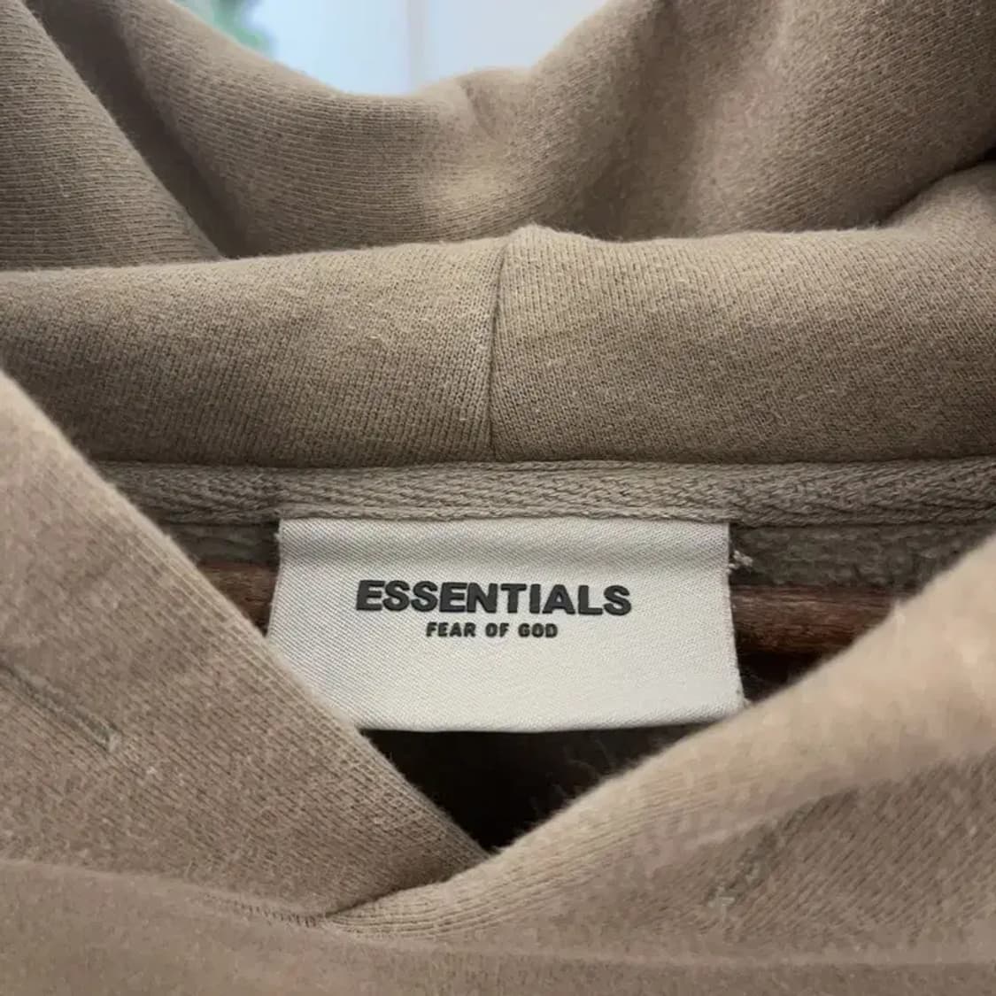 피어오브갓 에센셜 백로고 오버핏 기모 후드티 100 C06394 상품이미지5