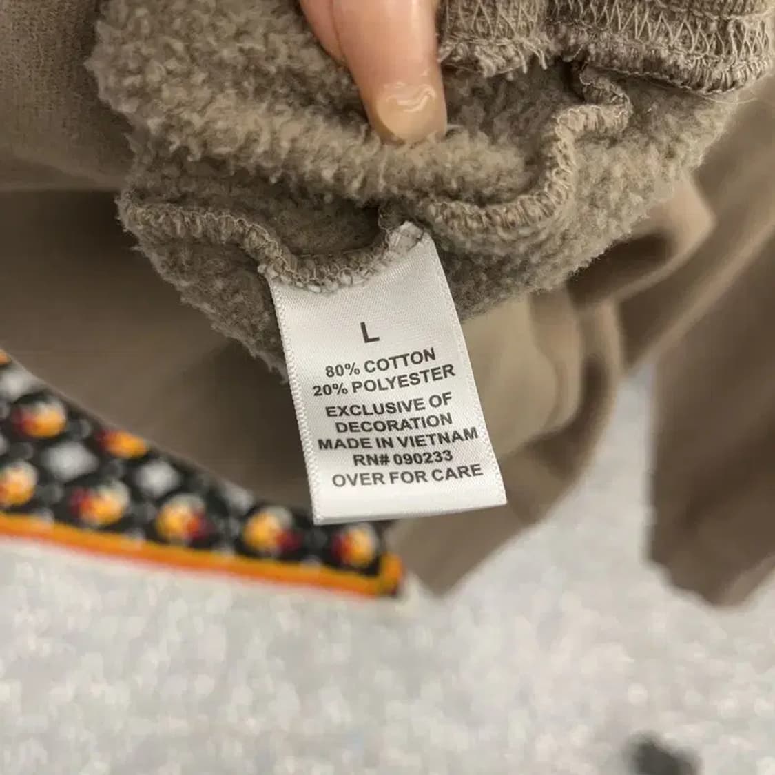 피어오브갓 에센셜 백로고 오버핏 기모 후드티 100 C06394 상품이미지6