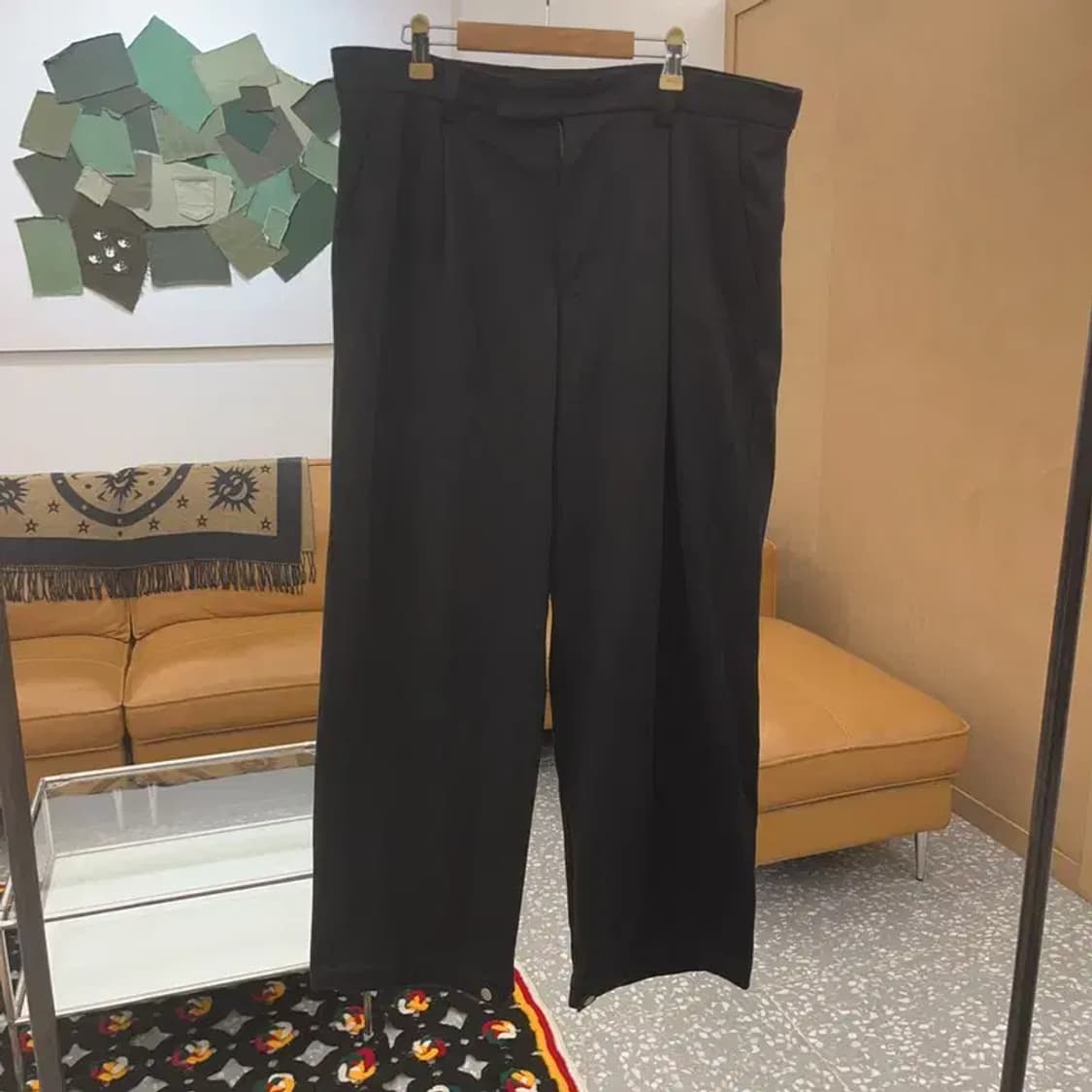 노매뉴얼 핀턱 와이드 슬랙스 팬츠 L C06403 상품이미지3