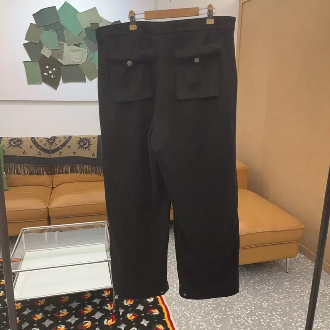 노매뉴얼 핀턱 와이드 슬랙스 팬츠 L C06403 상품이미지4