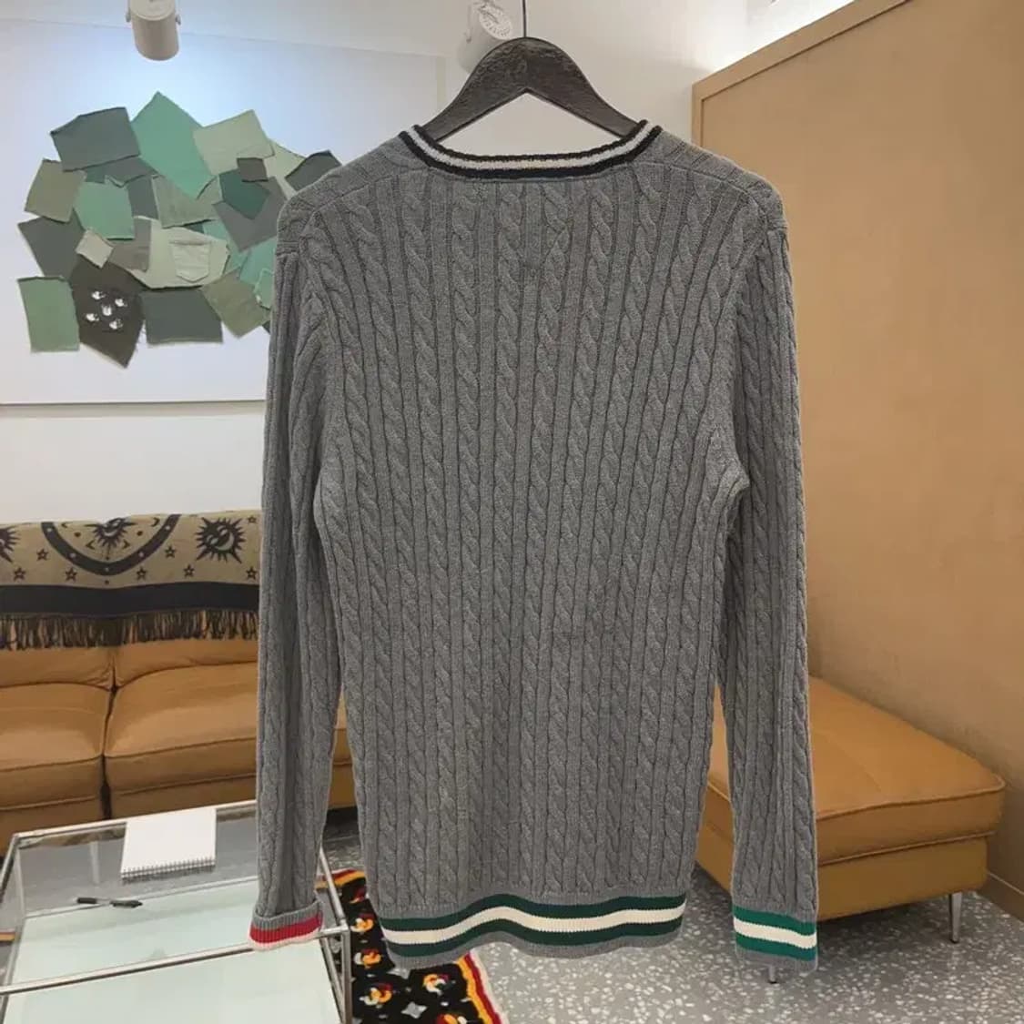 타미힐피거 캐쥬얼 배색 꽈배기 케이블 울 니트 95 C06408 상품이미지4