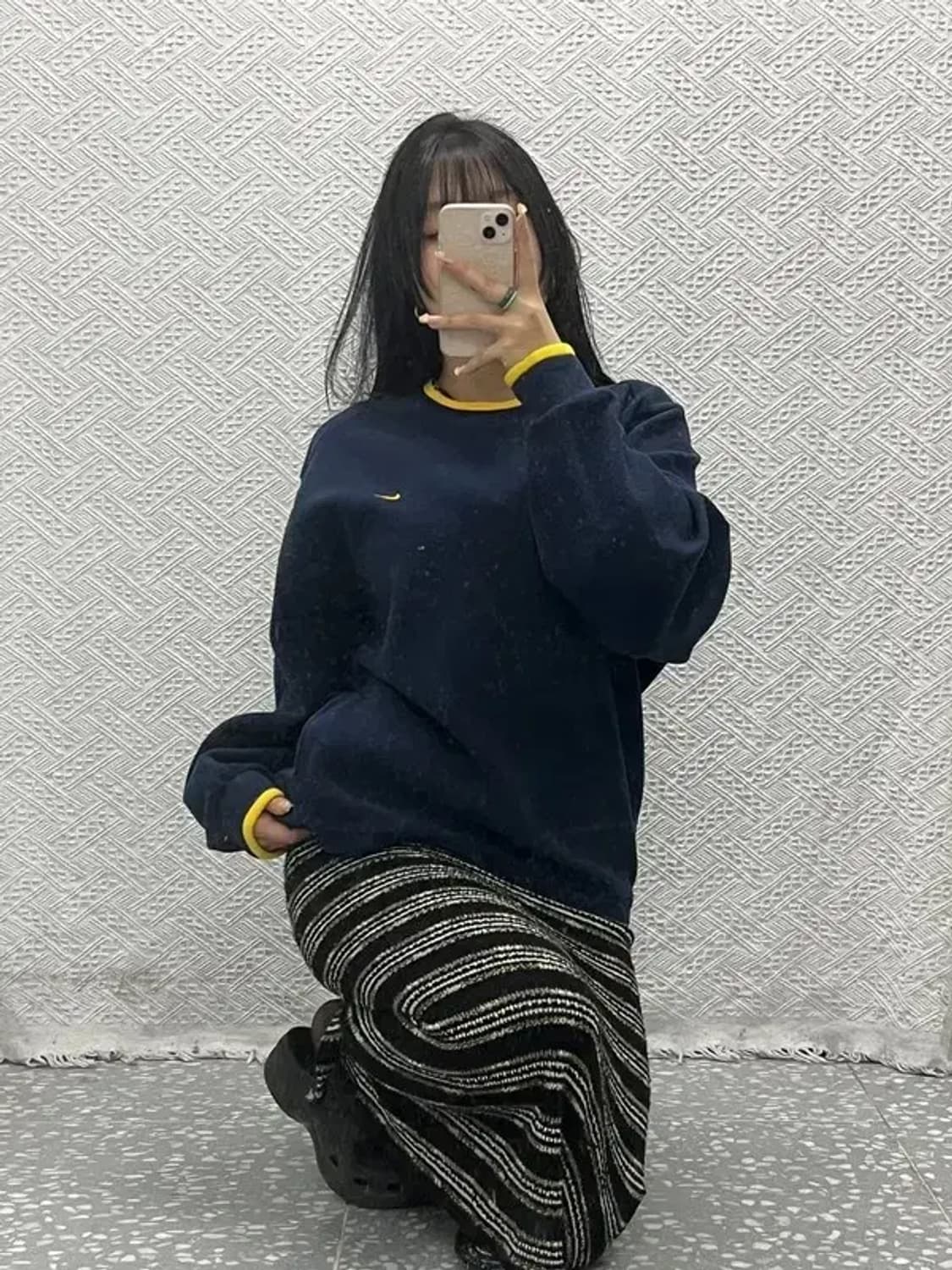 나이키 90s 올드스쿨 스우시 플리스 우븐 맨투맨 95 C06419 상품이미지1