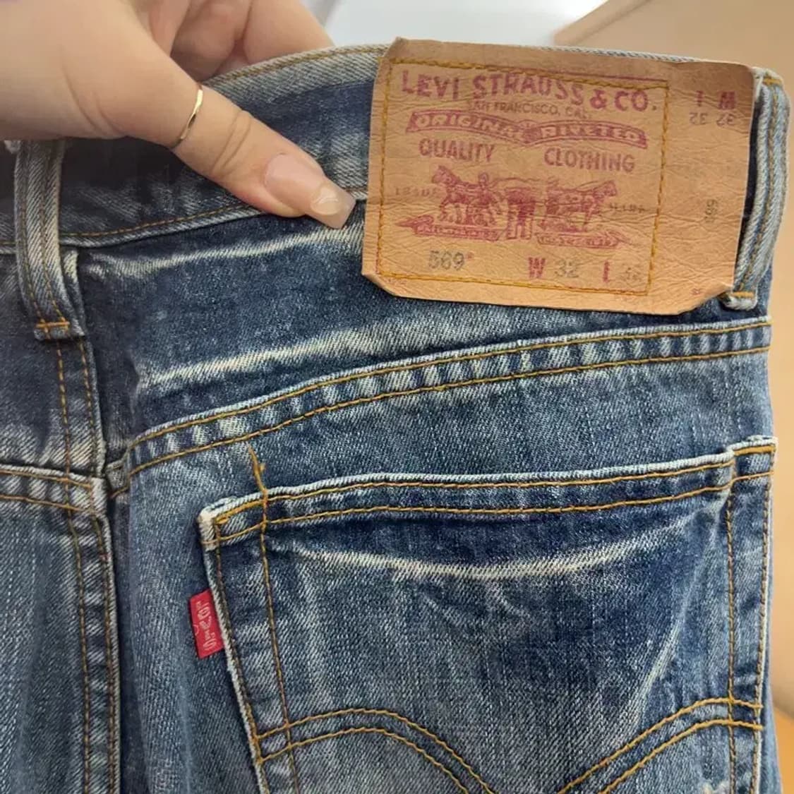 리바이스 569 루즈 스트레이트 핏 데님 청바지 32인치 C06425 상품이미지5