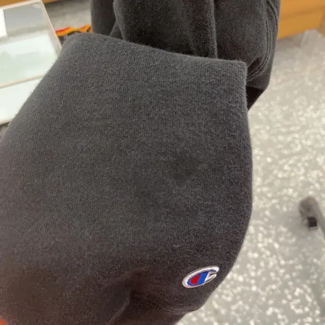 챔피온 리버스위브 빈티지 오버핏 블랙 후드집업 XL C06422 상품이미지6