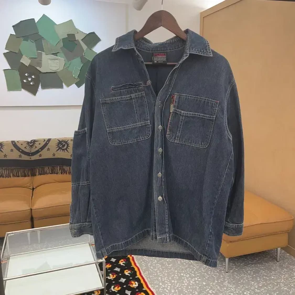 FUBU 클래식 올드스쿨 빈티지 데님 셔츠 95 C06440 상품이미지3