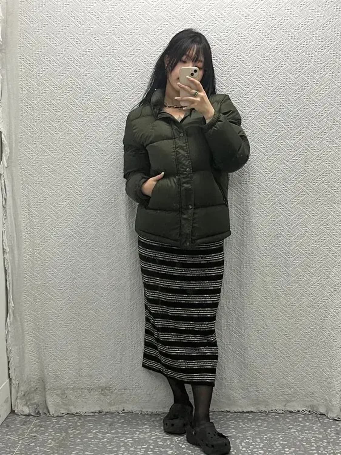 폴로 랄프로렌 올리브 카키 덕다운 푸퍼 패딩 M C06442 상품이미지2