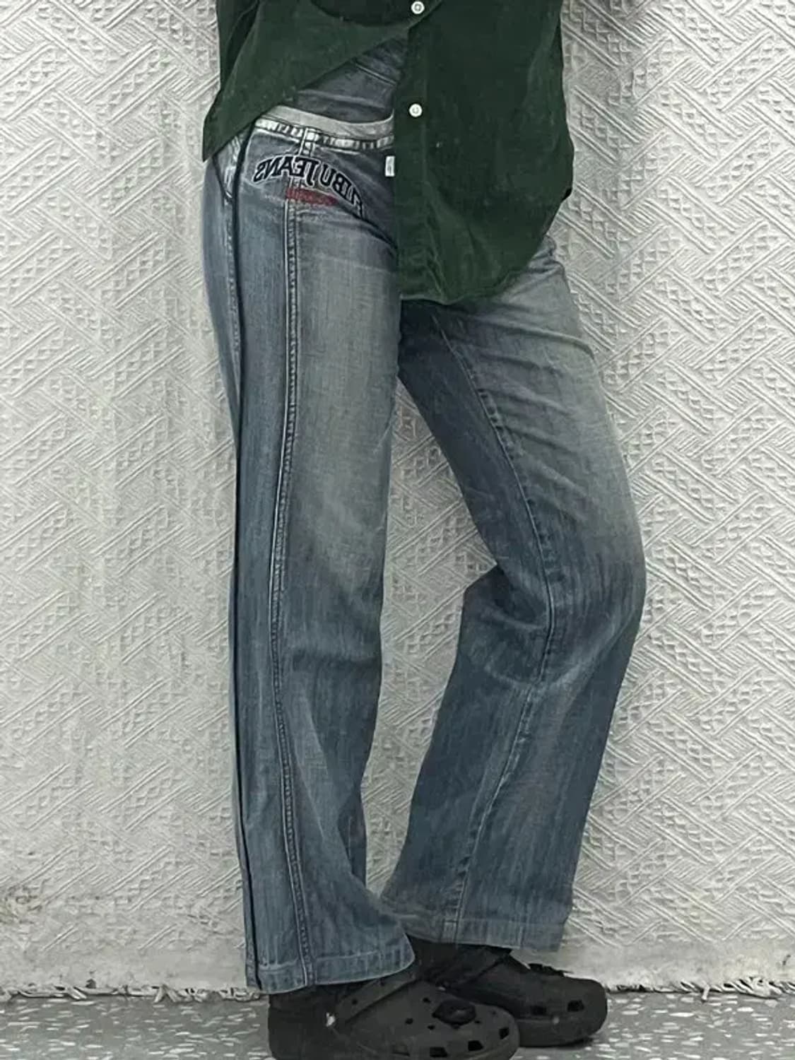 푸부 올드스쿨 Y2K 데님 팬츠 27인치 C06464 상품이미지2