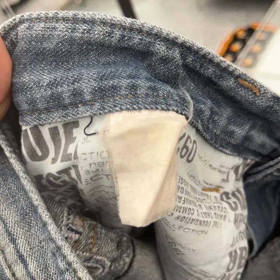 푸부 올드스쿨 Y2K 데님 팬츠 27인치 C06464 상품이미지7