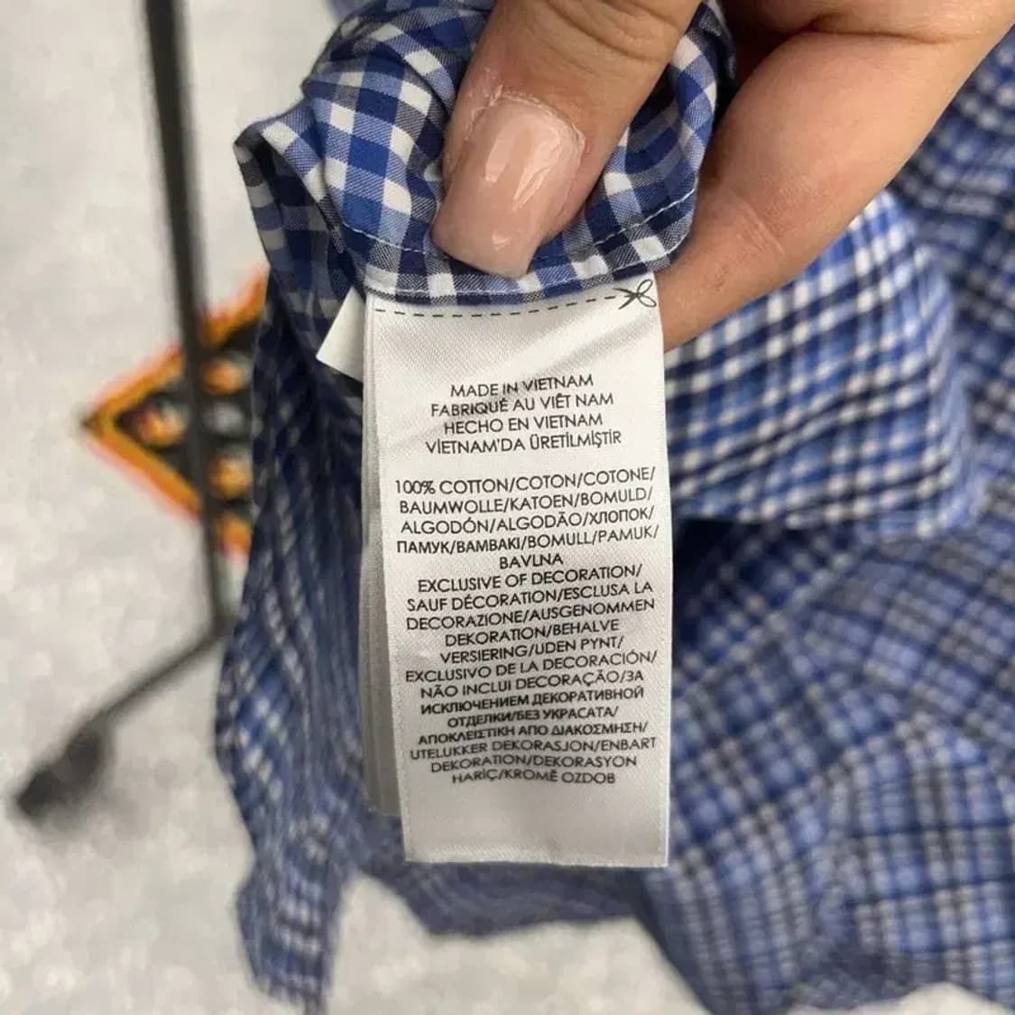 폴로 랄프로렌 자수로고 오버핏 체크 셔츠 L C06453 상품이미지6