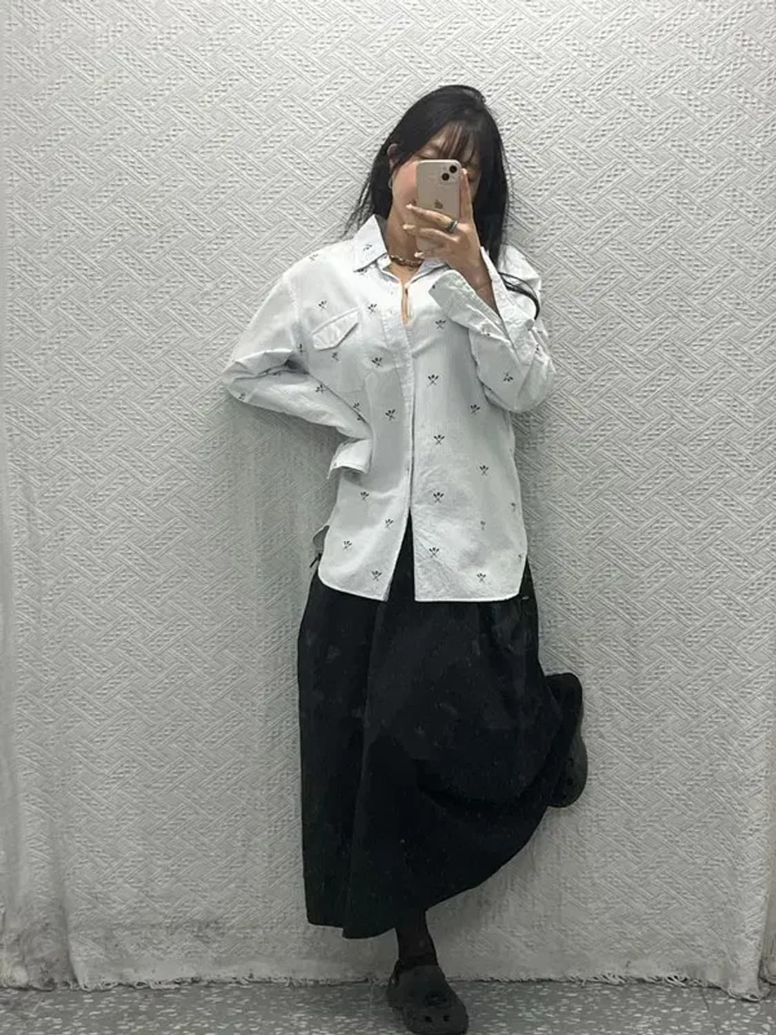 폴로 랄프로렌 럭비 해골패턴 클래식 핏 스트라이프 셔츠 M C06454 상품이미지1