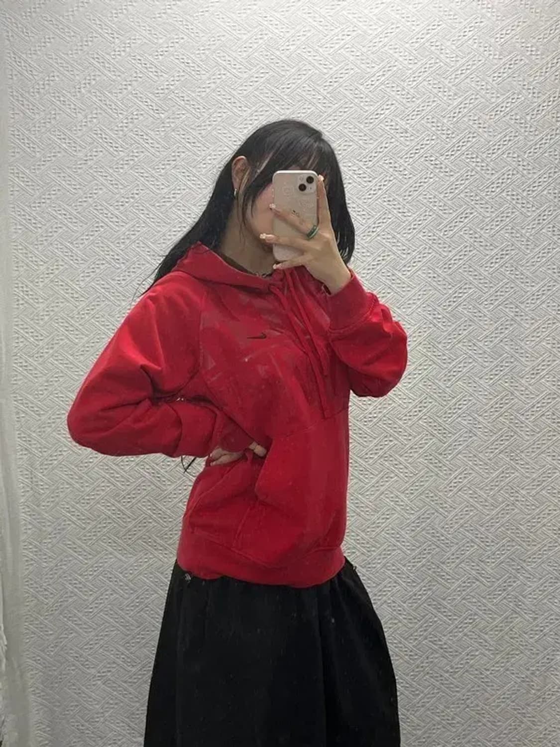 나이키 올드스쿨 레드 프린팅 후드티 100 C06462 상품이미지2