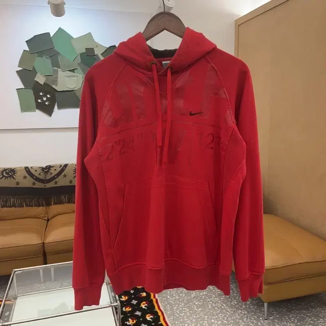 나이키 올드스쿨 레드 프린팅 후드티 100 C06462 상품이미지3