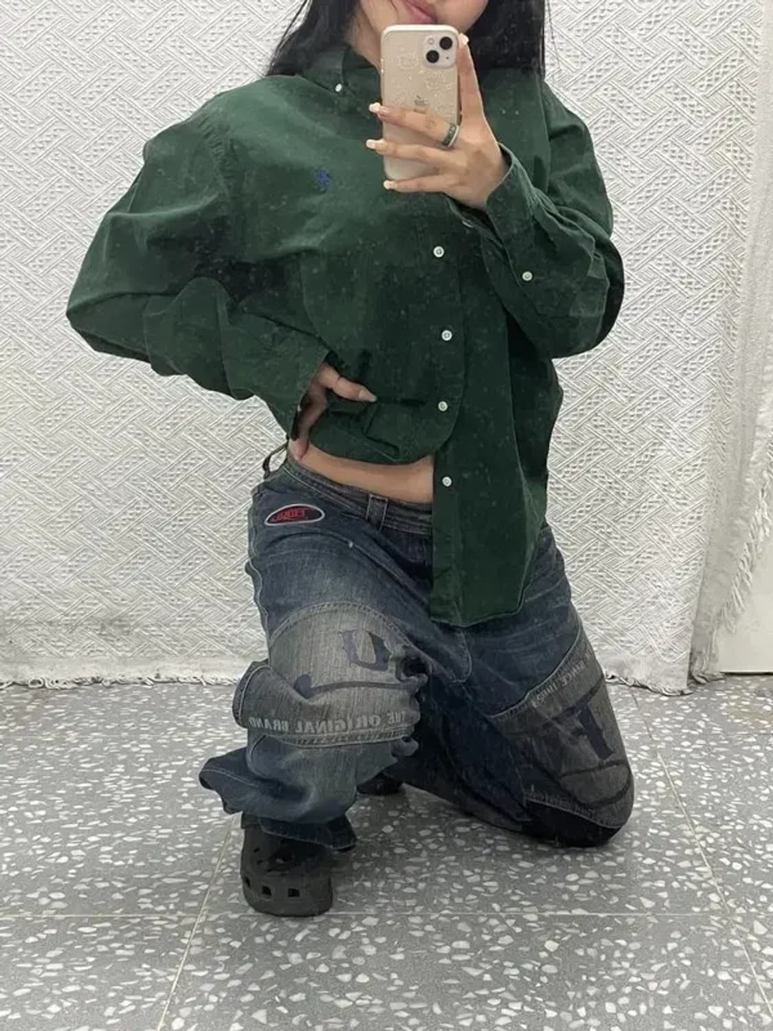 푸부 FUBU 올드스쿨 Y2K 와이드 데님 팬츠 37인치 C06470 상품이미지1