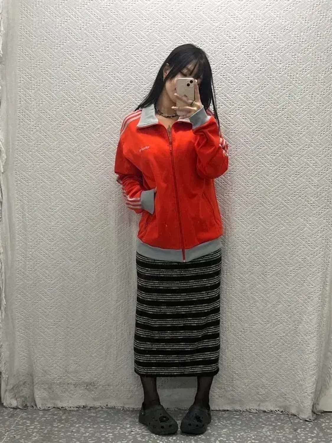 아디다스 희귀 베켄바우어 스칼렛 그레이 트랙탑 져지 110 C06446 상품이미지2