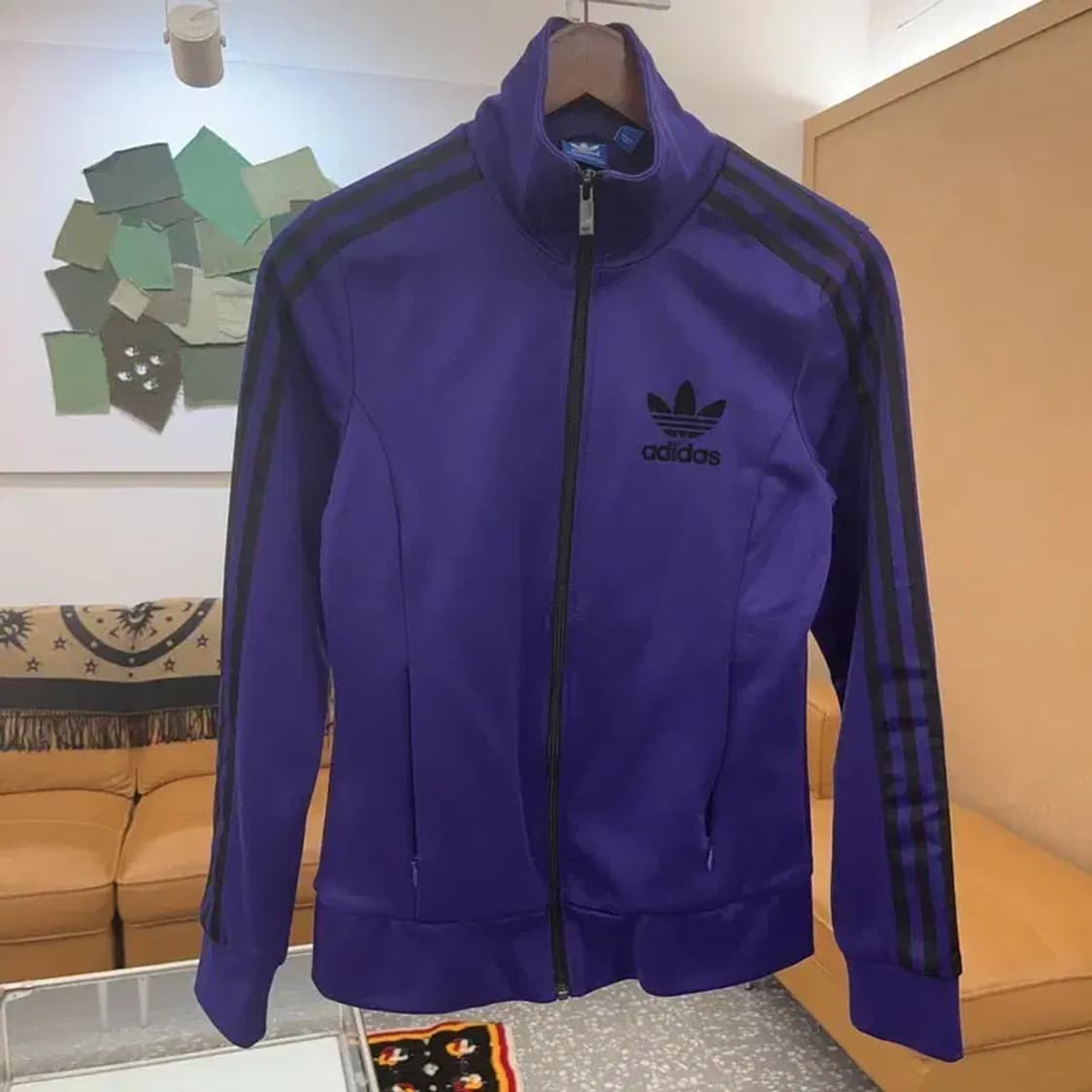 아디다스 유로파 퍼플블랙 트랙탑 집업 져지 90 C06450 상품이미지3
