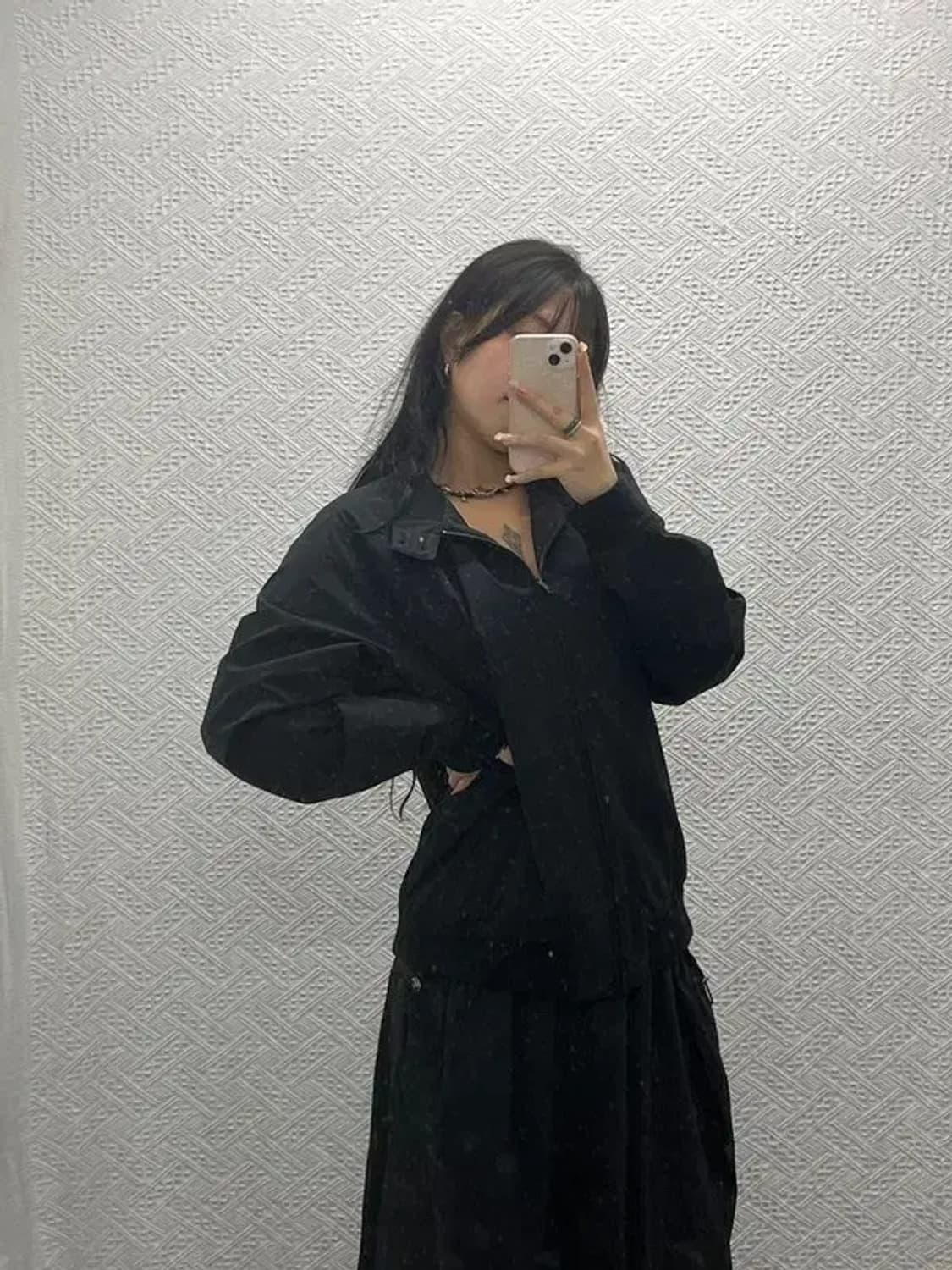 유니클로 캐주얼 안감 배색 블루종 자켓 XL C06458 상품이미지2