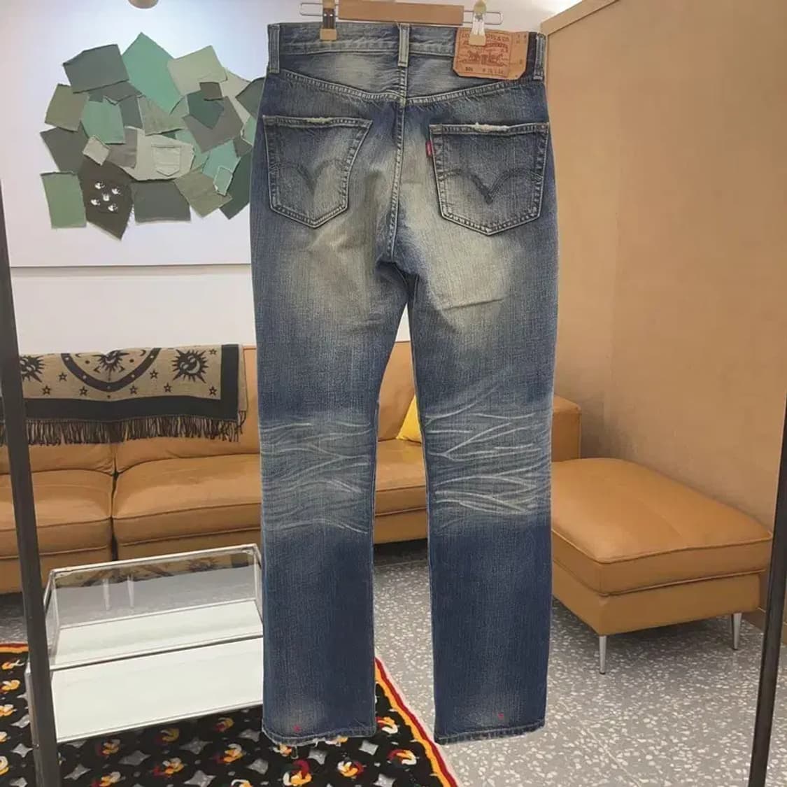 리바이스 501 올드스쿨 빈티지 데님 워싱 팬츠 28인치 C06472 상품이미지4