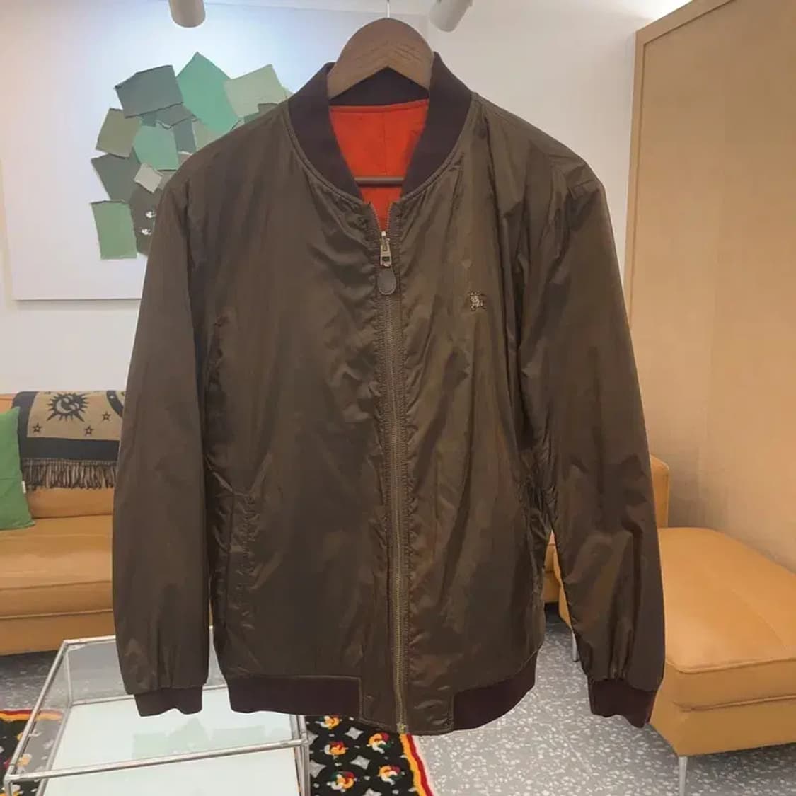 버버리 올드스쿨 리버시블 양면자켓 블루종 95 C06475 상품이미지3