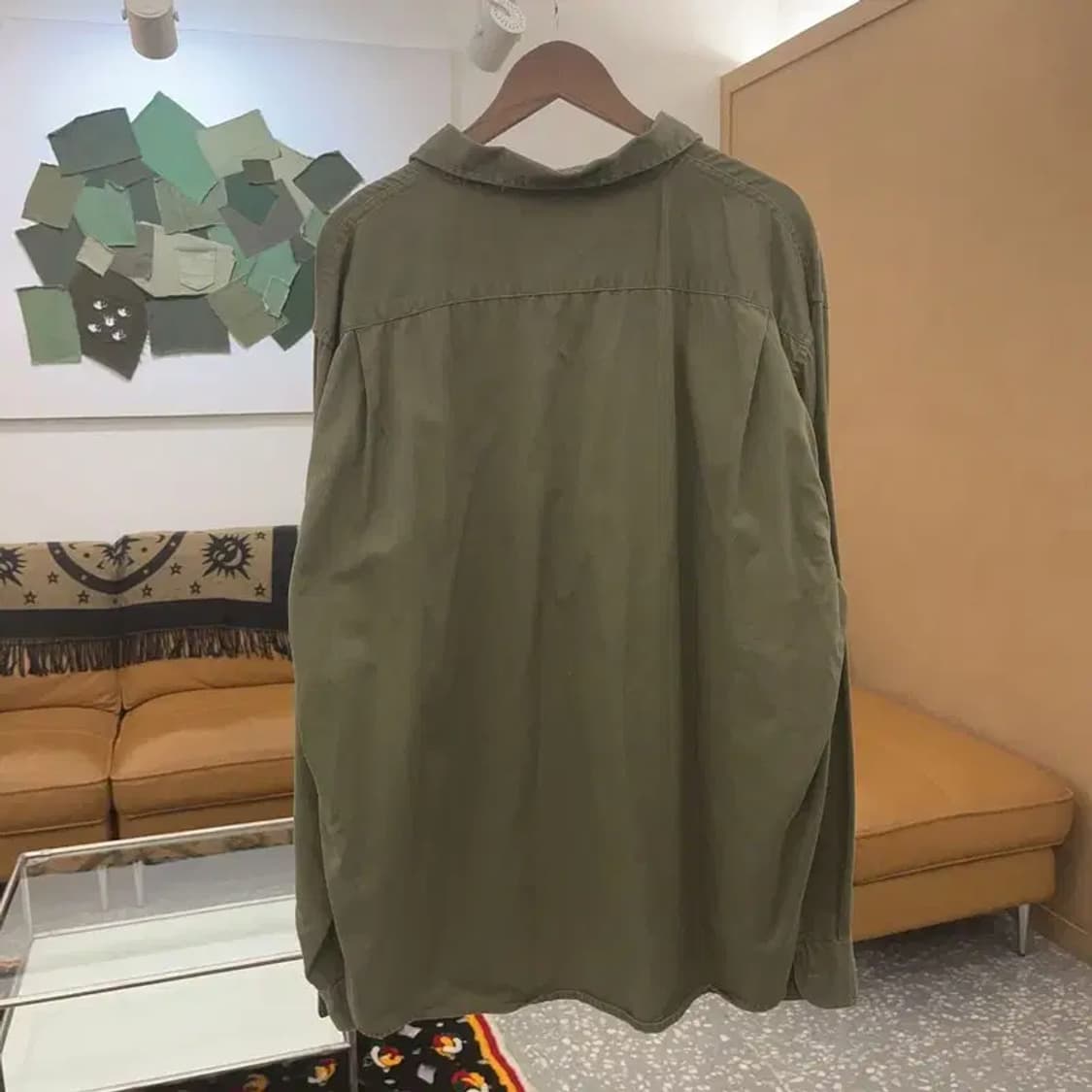 랭글런 사파리 올리브 카키 포켓 워크 셔츠 2XL C06518 상품이미지4