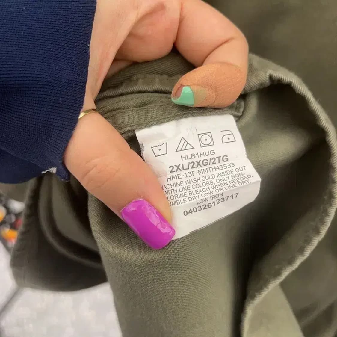 랭글런 사파리 올리브 카키 포켓 워크 셔츠 2XL C06518 상품이미지6