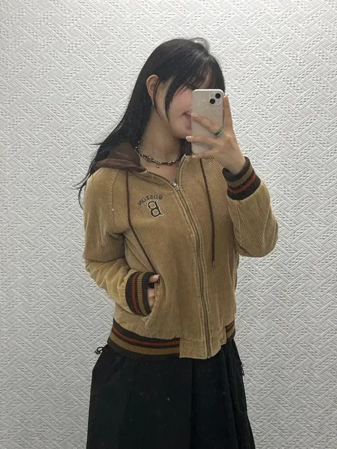 MLB 보스턴 레드삭스 코듀로이 골덴 집업 자켓 90 C06523 상품이미지1