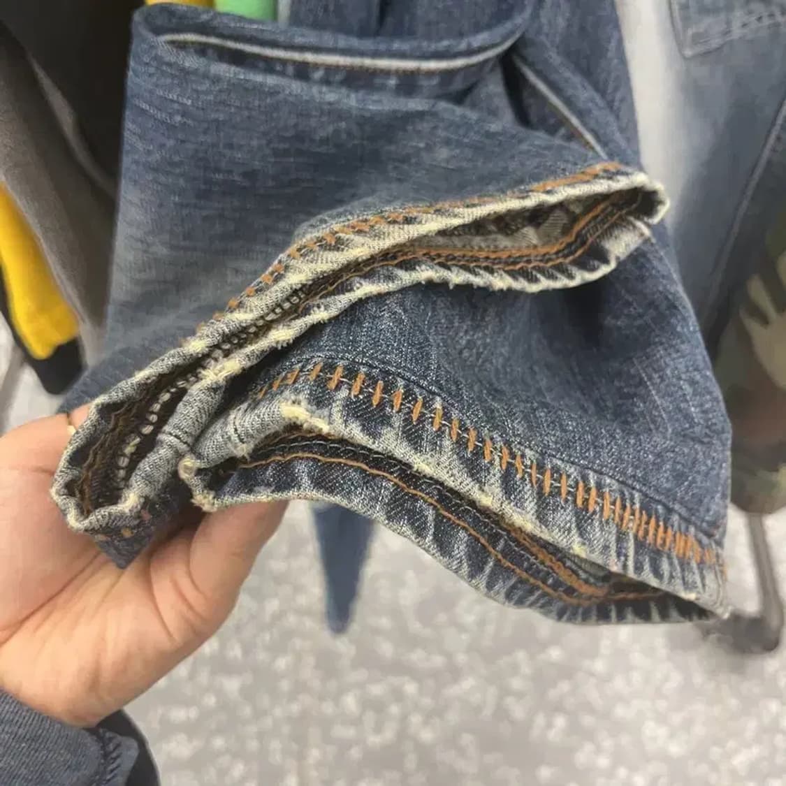 리바이스 쿠퍼 웨스턴 포켓 스티치 워싱 데님팬츠 34인치 C06540 상품이미지8