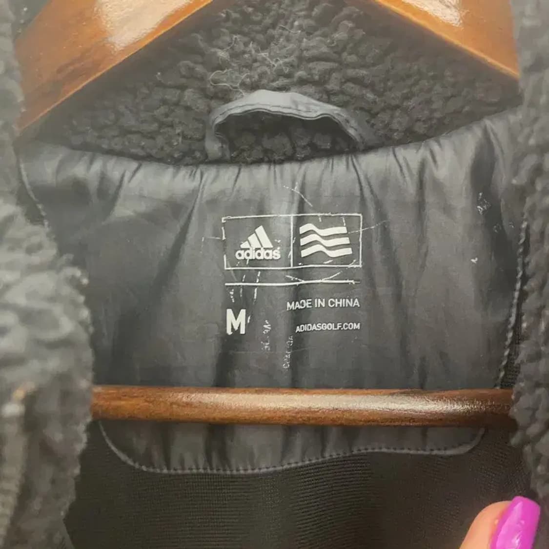 아디다스 카키 포켓 뽀글이 양털 후리스 자켓 M C06525 상품이미지5