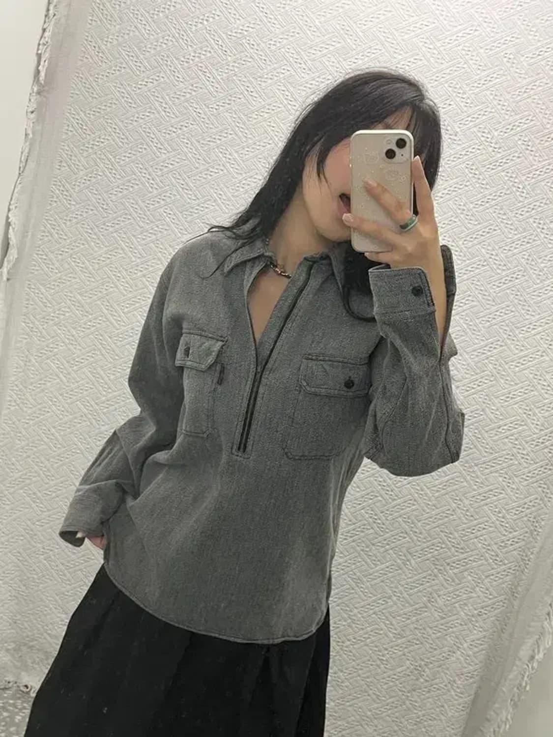 벤 데이비스 테크웨어 투포켓 아노락 반집업 워크셔츠 M C06534 상품이미지1