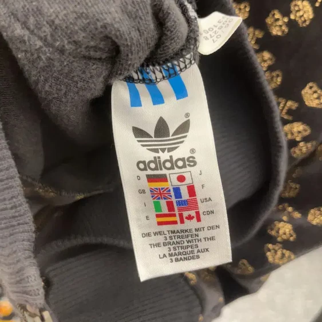 아디다스X미시엘리엇 희귀 올드스쿨 빈티지 벨벳 집업 85 C06554 상품이미지6