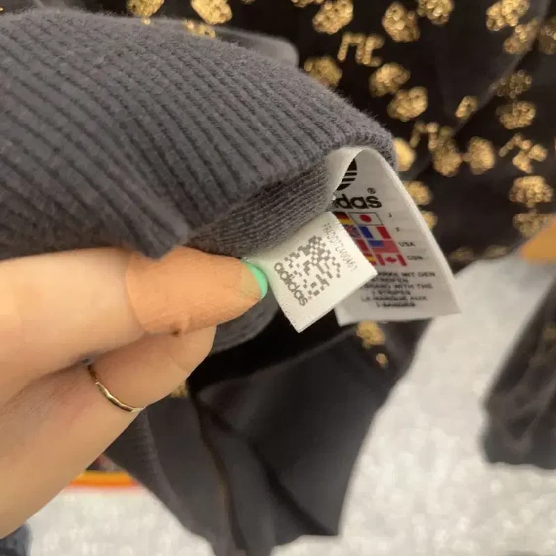 아디다스X미시엘리엇 희귀 올드스쿨 빈티지 벨벳 집업 85 C06554 상품이미지7