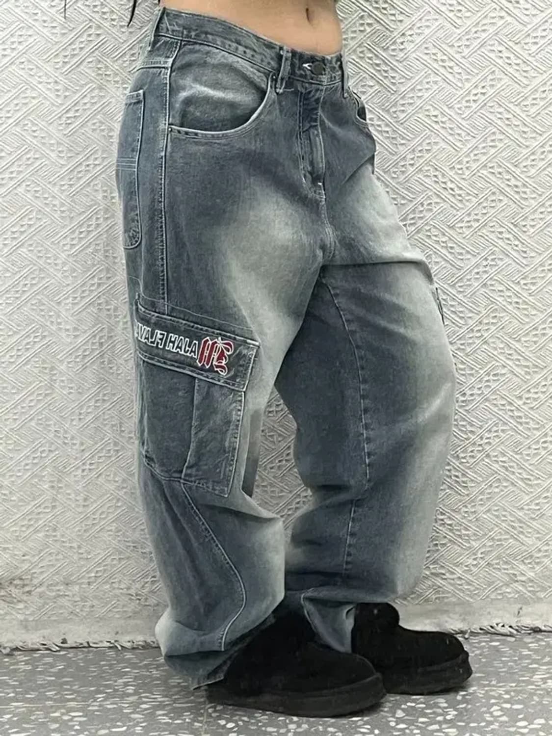 마자플라바 올드스쿨 워크웨어 카고 데님팬츠 30인치 C06541 상품이미지2