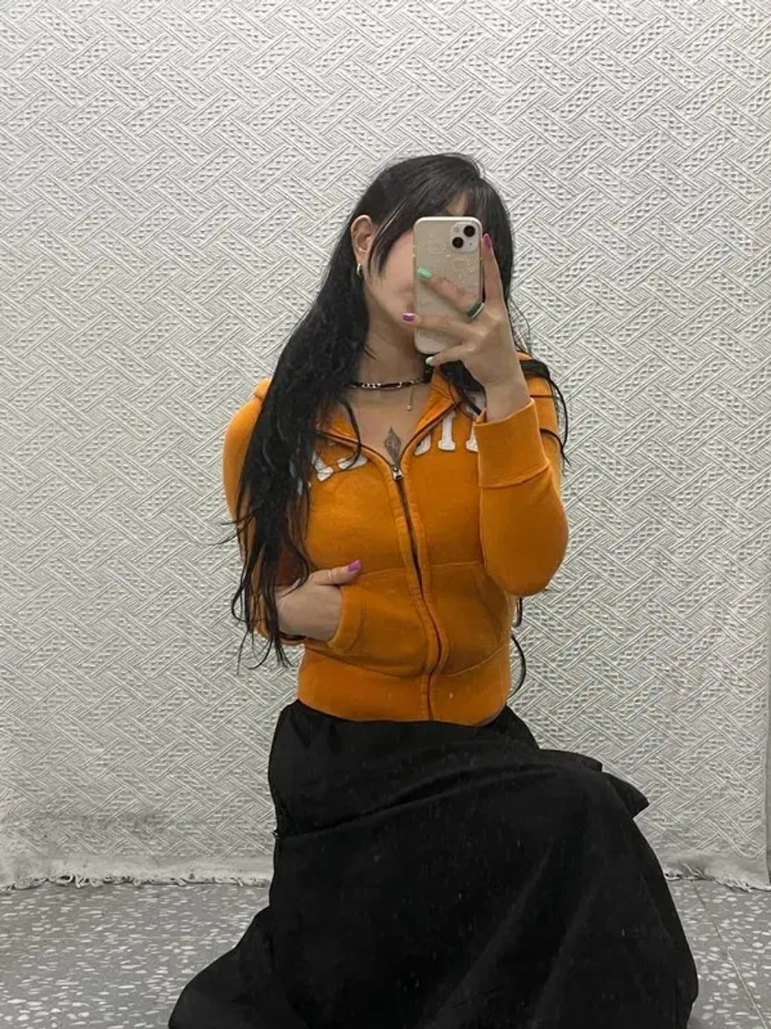 아베크롬비&피치 00's 빈티지 Y2K 오렌지 집업 S C06555 상품이미지1