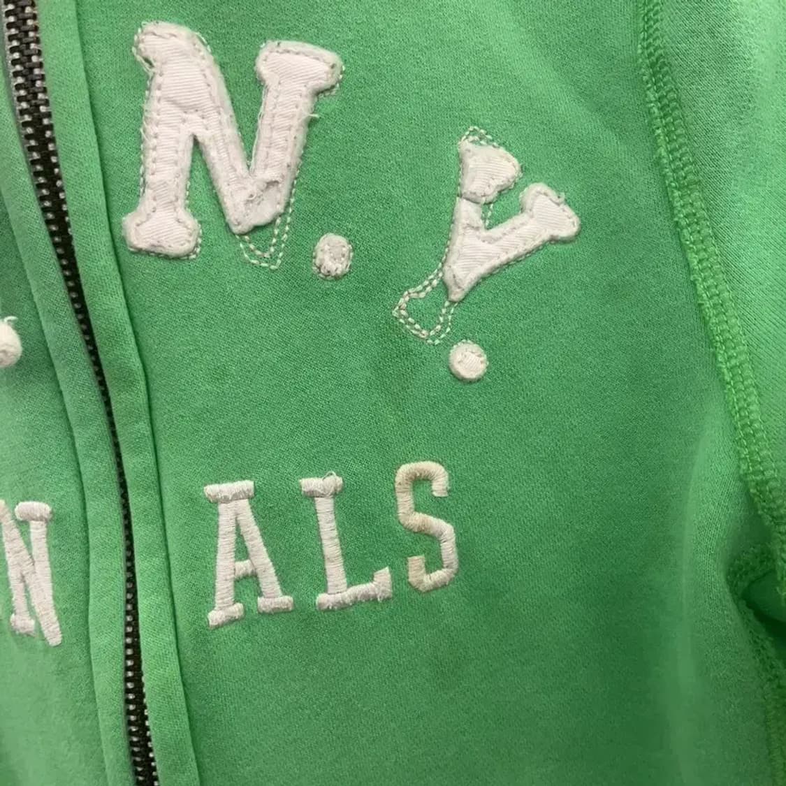 아베크롬비 올드스쿨 빈티지 Y2K 말차 기모 후드집업 C06538 상품이미지7